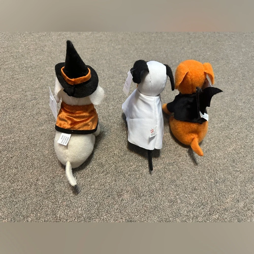 Target Halloween 2024 PLUSH DOGS Set of 3 - Ghost Bat Witch Wizard